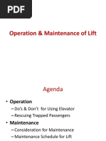 Lifts-Opeartion Maintenance PDF