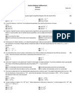 Worksheet - 11th Physics-Kanha Makhan Millennium School PDF