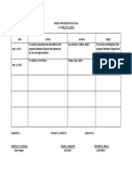 Weekly Implementation Plan