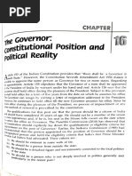 The Governor - Constitutional Position and Political Reality - Arora and Goyal