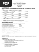 CHECKED! English 8 Third End-Quarter