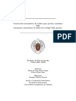 Generación Automática de Tablas para Probar Consultas SQL Automatic Generation of Tables For Testing SQL Queries