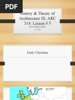 Lesson # 5 History & Theory of Architecture III ARC 314