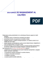 Sistemul de Management Al Calității