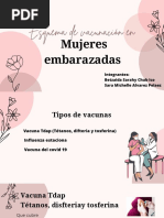 Esquema de Vacunación Mujeres Embarazadas