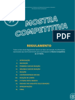 13º FESTU Mostra Competitiva - REGULAMENTO