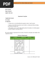 Experiment Format Motor Control 1 Jog Run