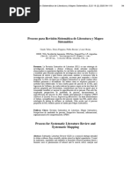 Proceso para Revisión Sistemática de Literatura y Mapeo Sistemático