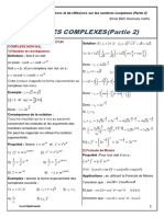 Nombres Complexes 2 Cours