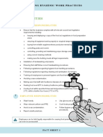 Fact Sheet 1 - Following Hygienic Work Practices Assessor