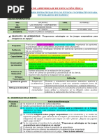 Sesion de Edu. Fisica 1º Sec.