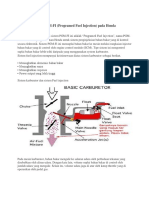 Sistem PGM-FI (Programed Fuel Injection) Pada Honda