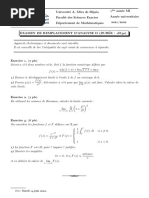 Corrige Examen de Remplacement Et Bareme Analyse 2 2021-2022