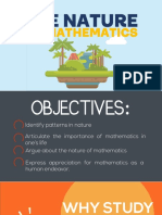 Lesson 1.1 Nature of Mathematics