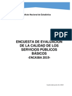 Encuesta de Calidad de Los Servicios Públicos 2019