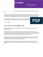 Career Personality Profiler Report