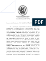 SENTENCIA Ratificación de Dicho Documento