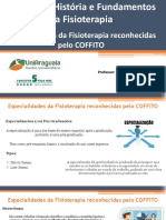 Aula 3 - Especialidades Da Fisioterapia Reconhecidas Pelo COFFITO