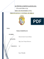 Presupuestos y Control de Obras