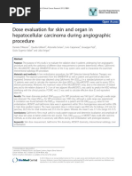 Dose Evaluation For Skin and Organ in Hepatocellul