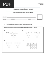 Prueba 3º CAP 2 Estrategias de Cálculo Mental