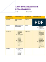 Electrolitos Extracelulares e Intracelulares