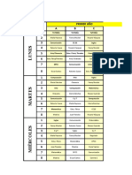 Horario Mirian