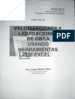 Libro de Valorizaciones y Liquidaciones de Obra - Sencico