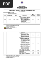 Sdo Cid f092 Results of Quarterly Assessment Mapeh 9