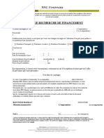 Mandat de Recherche de Financement