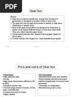 Types of Gear Boxes