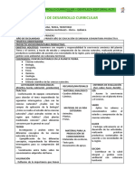 Ciencias Naturales 1ro - Plan de Desarrollo Curricular