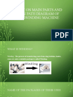 2.pirn Winding Machine (Main Parts & Yarn Path Diagram)