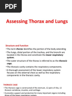 H.A Assessing Thorax and Lungs