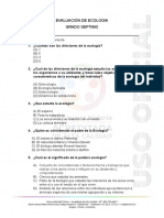 Evaluación de Ecologia Tipo Icfes