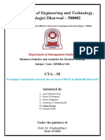 Passengers Satisfaction Towards The Services of BRTS in Hubballi-Dharwad