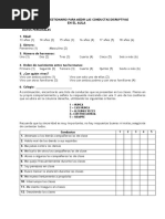 Cuestionario para Medir Las Conductas Disruptivas - 1