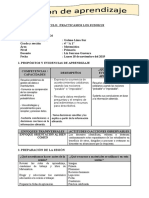 Sesion de Aprendizaje de Matematica - Noviembre2