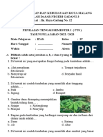 Soal PTS Ipas Kelas 4 2022 SMS 1 KM