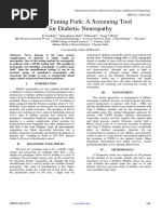 128 HZ Tuning Fork A Screening Tool For Diabetic Neuropathy