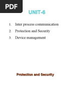 Unit 6 - Lecture Protection and Security Unit 6