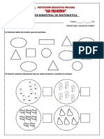 Examen de Matemática 5 Años