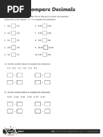 t2 M 2039 Comparing Decimals Differentiated Activity Sheets Ver 4