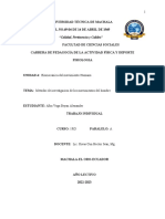 Trabajo Individual Sobre Los Ejercicios Isotonicos e Isometricos