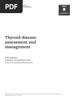 Thyroid Disease - Assessment and Management (NICE Guideline) (NG145) (2019)