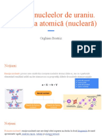 Fisiunea Nucleelor de Uraniu. Energetica Atomică (Nucleară)