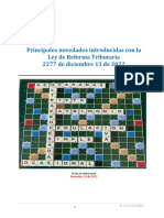 Principales Novedades Introducidas Con La Ley de Reforma Tributaria 2277 de Diciembre 13 de 2022 - Temario