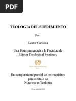 Teologia Del Sufrimiento