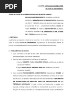 Demanda Rectificacion de Partida de Matrimonio