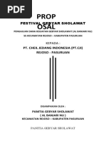 Proposal Gebyar Sholawat